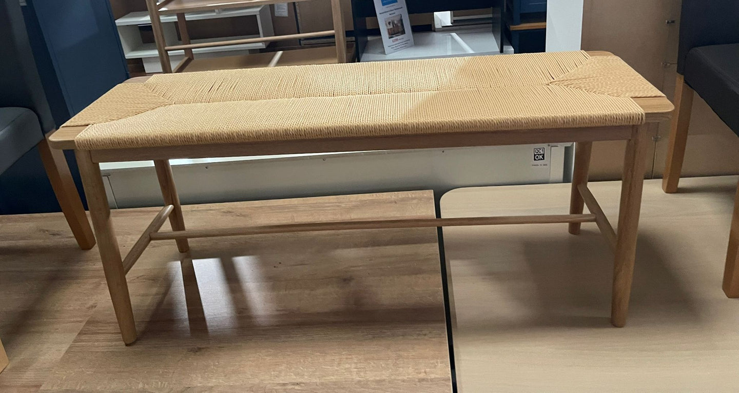 Assembled Habitat Hanna Oak Bench - Natural